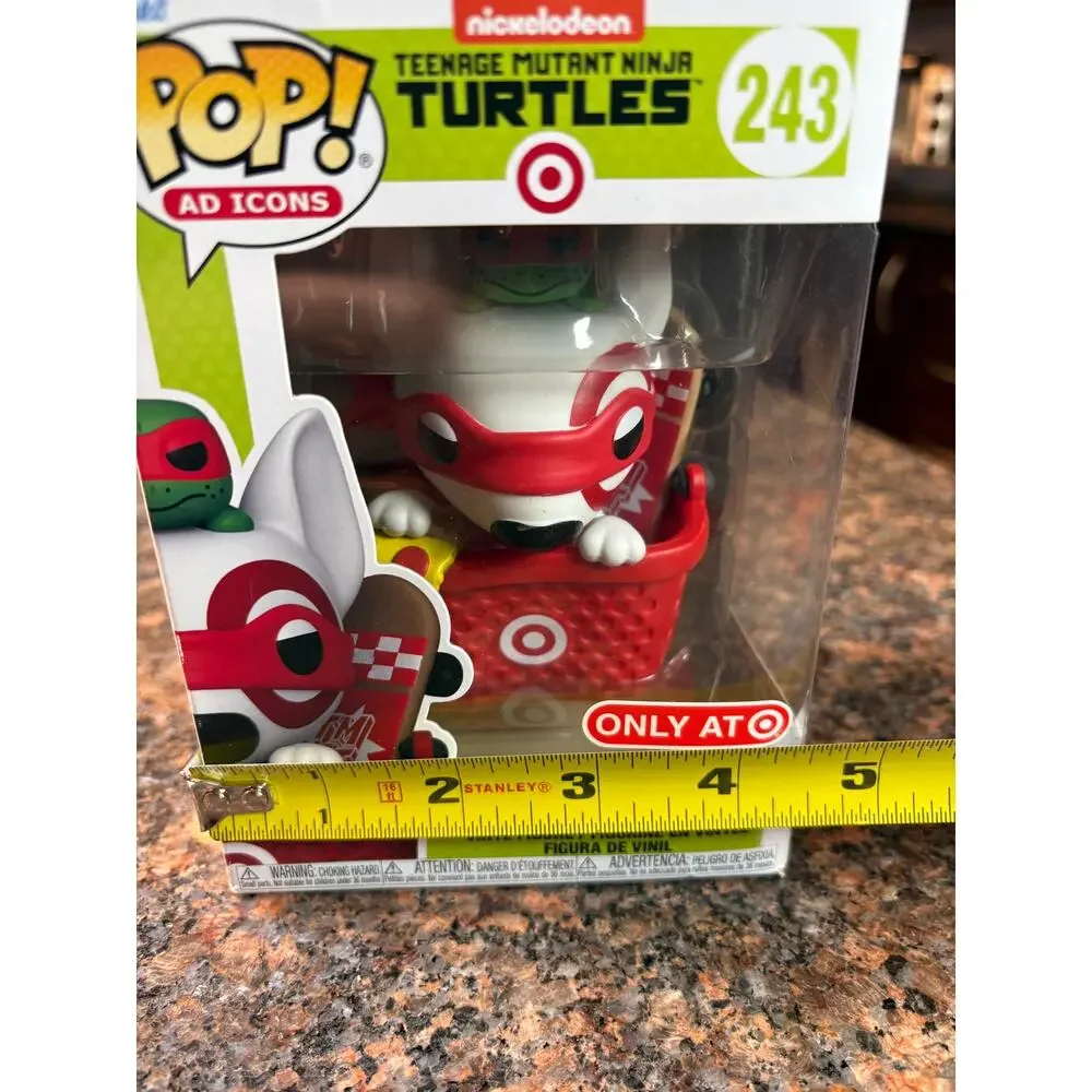 Funko Pop! 243 Teenage Mutant Ninja Turtles & Target Bullseye Dog in Ninja Mask - Picture 5 of 8